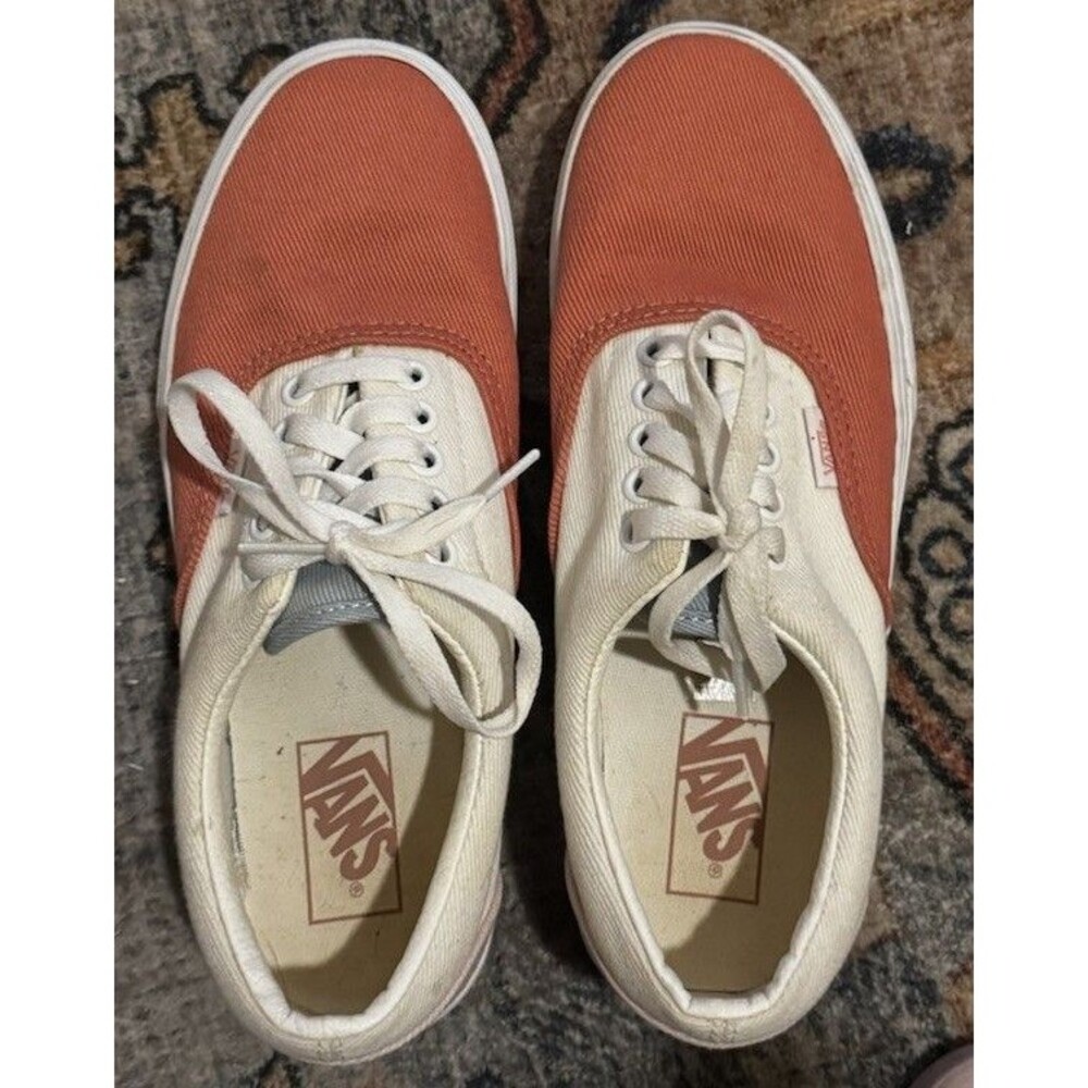 Vans Era Corduroy Colorblock Red Orange Blue VN0A4BV400Y M7 W8.5